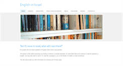 Desktop Screenshot of englishinisrael.com